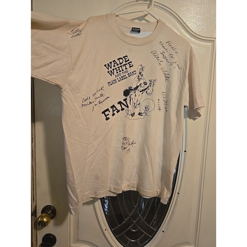 Wade White & The Plain Label Band T-Shirt 50/50 Cotton Extra Large